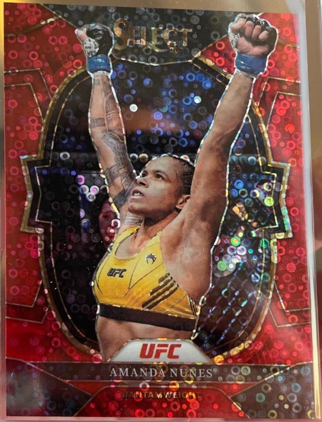 Amanda Nunes 2023 Panini Select UFC Concourse #78 Red Disco