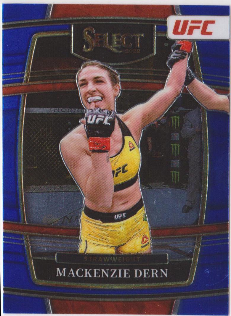 Mackenzie Dern 2022 Panini Select UFC Concourse #10 Blue Prizm