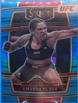 Amanda Nunes 2022 Panini Select UFC Concourse #97 Light Blue