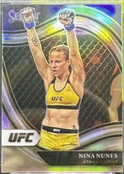 Nina Nunes 2021 Panini Select UFC Octagonside #202 Silver