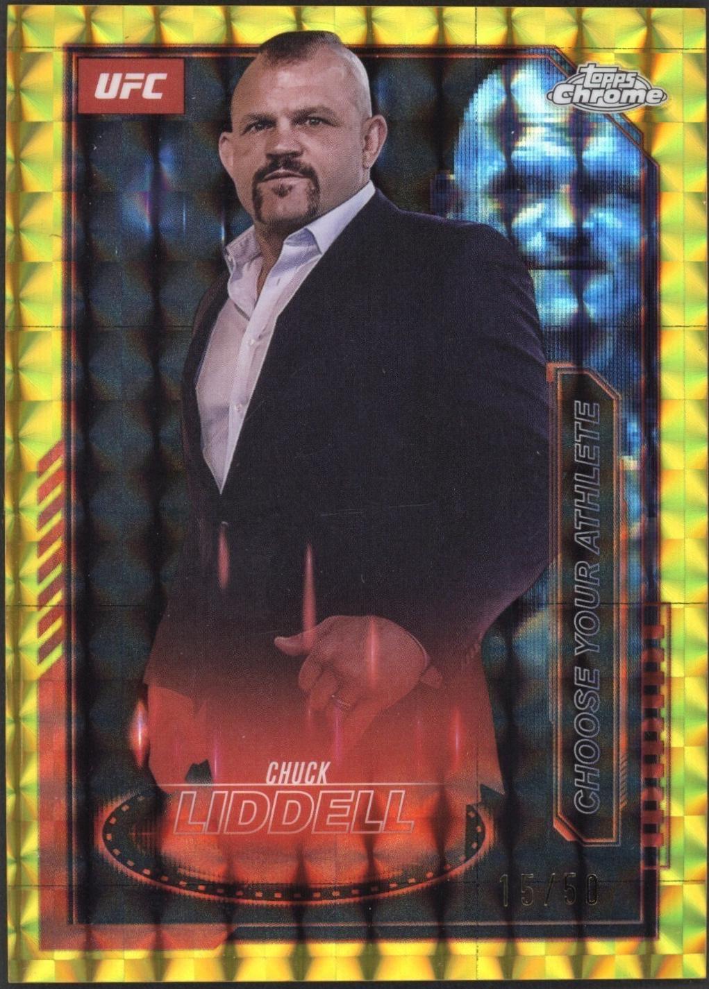 Chuck Liddell 2025 Topps Chrome UFC Mission Control #MCL-5 Geometric Gold Refractor