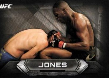 Jon Jones 2014 Topps UFC Knockout Base #51 Mat Stock