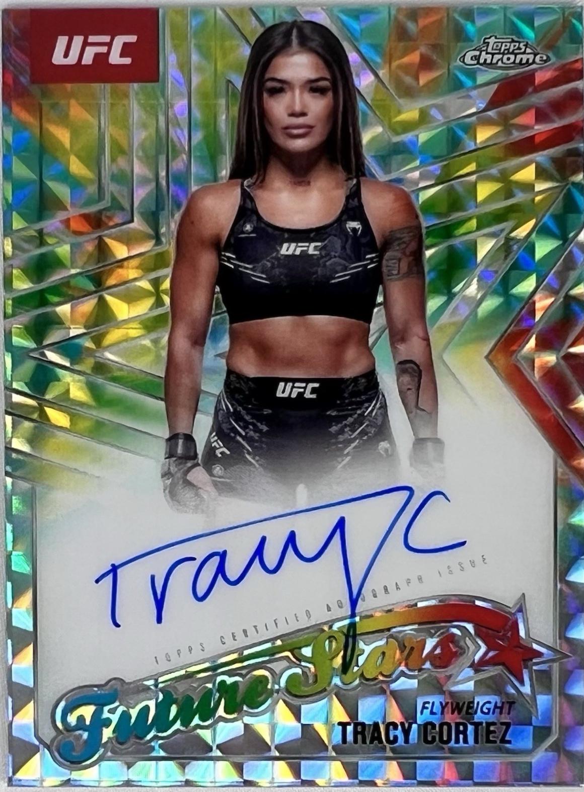 Tracy Cortez 2025 Topps Chrome UFC Future Stars Autographs #FSA-TC Geometric Purple Refractor