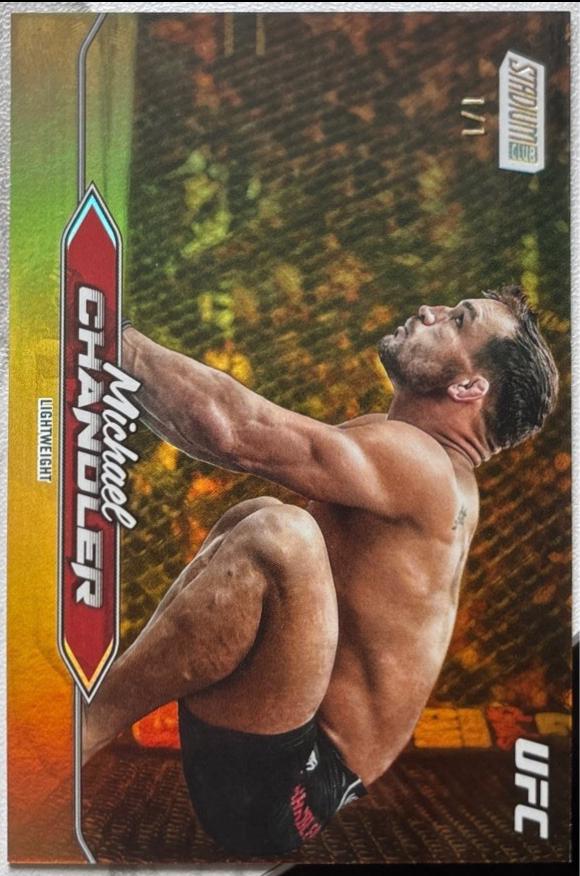 Michael Chandler 2025 Topps Stadium Club UFC Base #173 Gold Rainbow