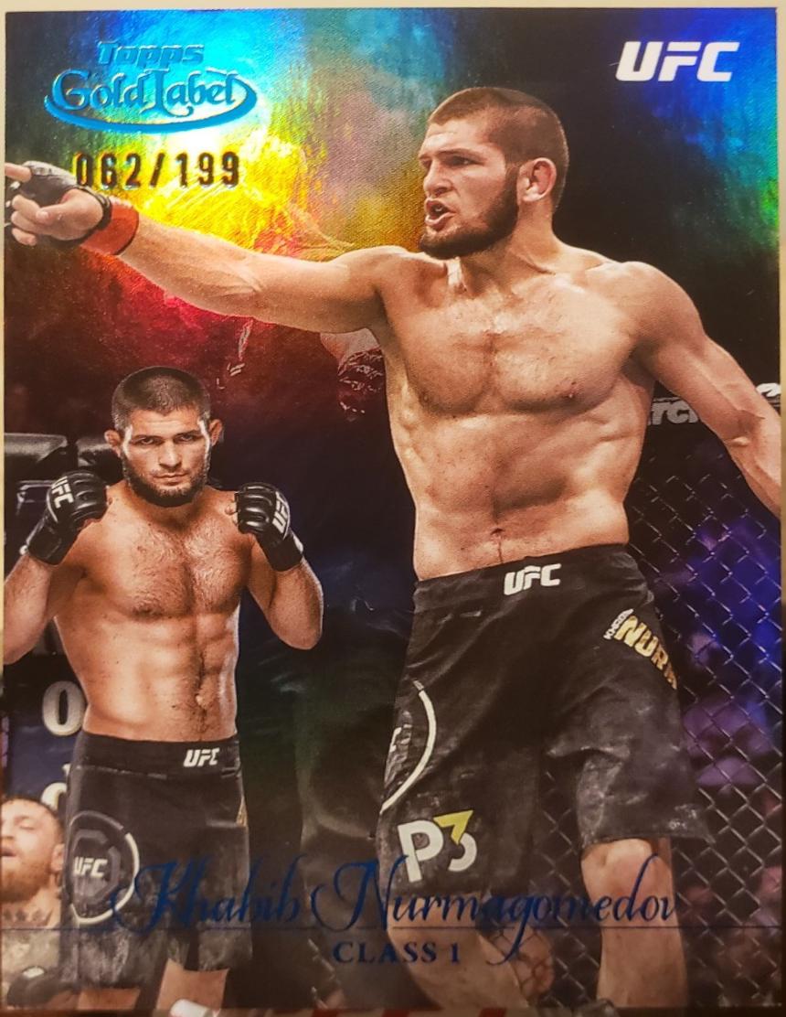Khabib Nurmagomedov 2024 Topps Gold Label UFC Base Class I #25 Black