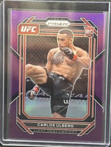 Carlos Ulberg 2023 Panini Prizm UFC Base #134 Purple