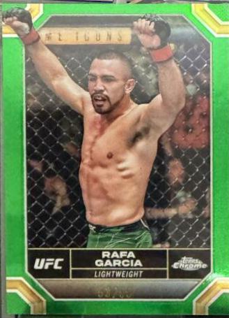 Rafa Garcia 2024 Topps Chrome UFC Base #157 Green Refractor