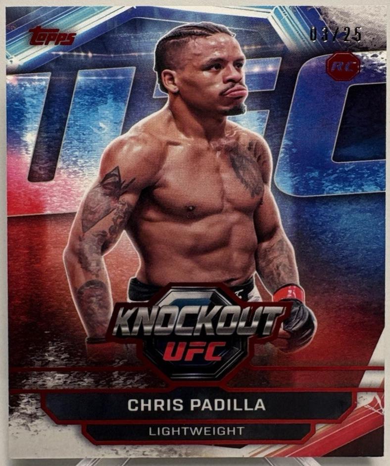 Chris Padilla 2026 Topps Knockout UFC Base #60 Red