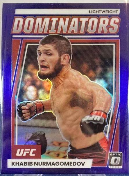 Khabib Nurmagomedov 2023 Panini Donruss Optic UFC Dominators #1 Purple