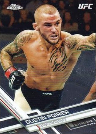Dustin Poirier 2017 Topps Chrome UFC Base #8 Orange