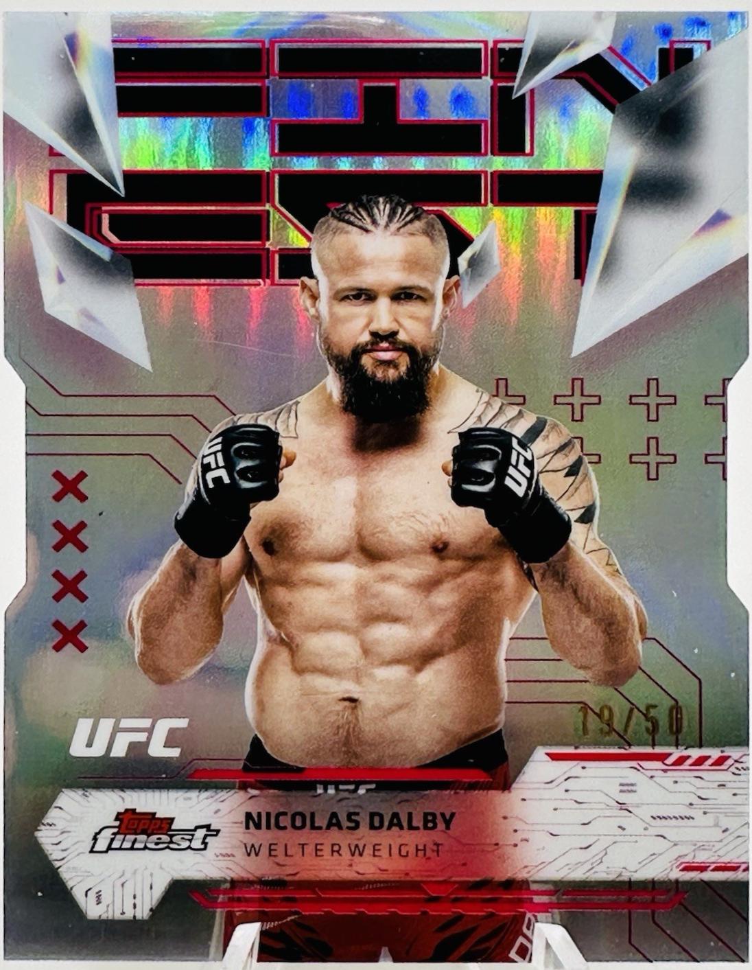 Nicolas Dalby 2025 Topps Finest UFC Base Uncommon #141 Die Cut