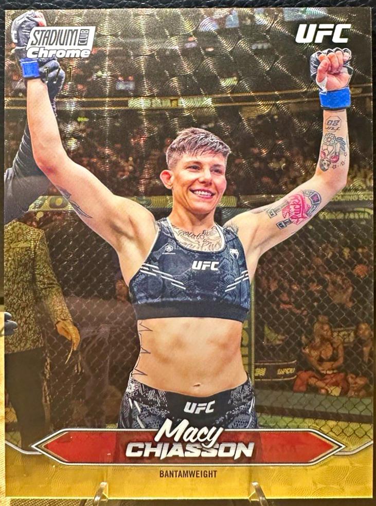Macy Chiasson 2025 Topps Stadium Club UFC Base Chrome #C-28 Superfractor