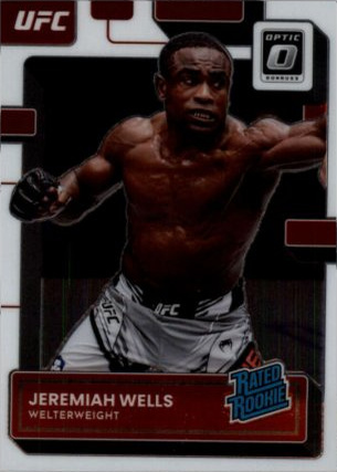 Jeremiah Wells 2023 Panini Donruss Optic UFC Base #136 Purple
