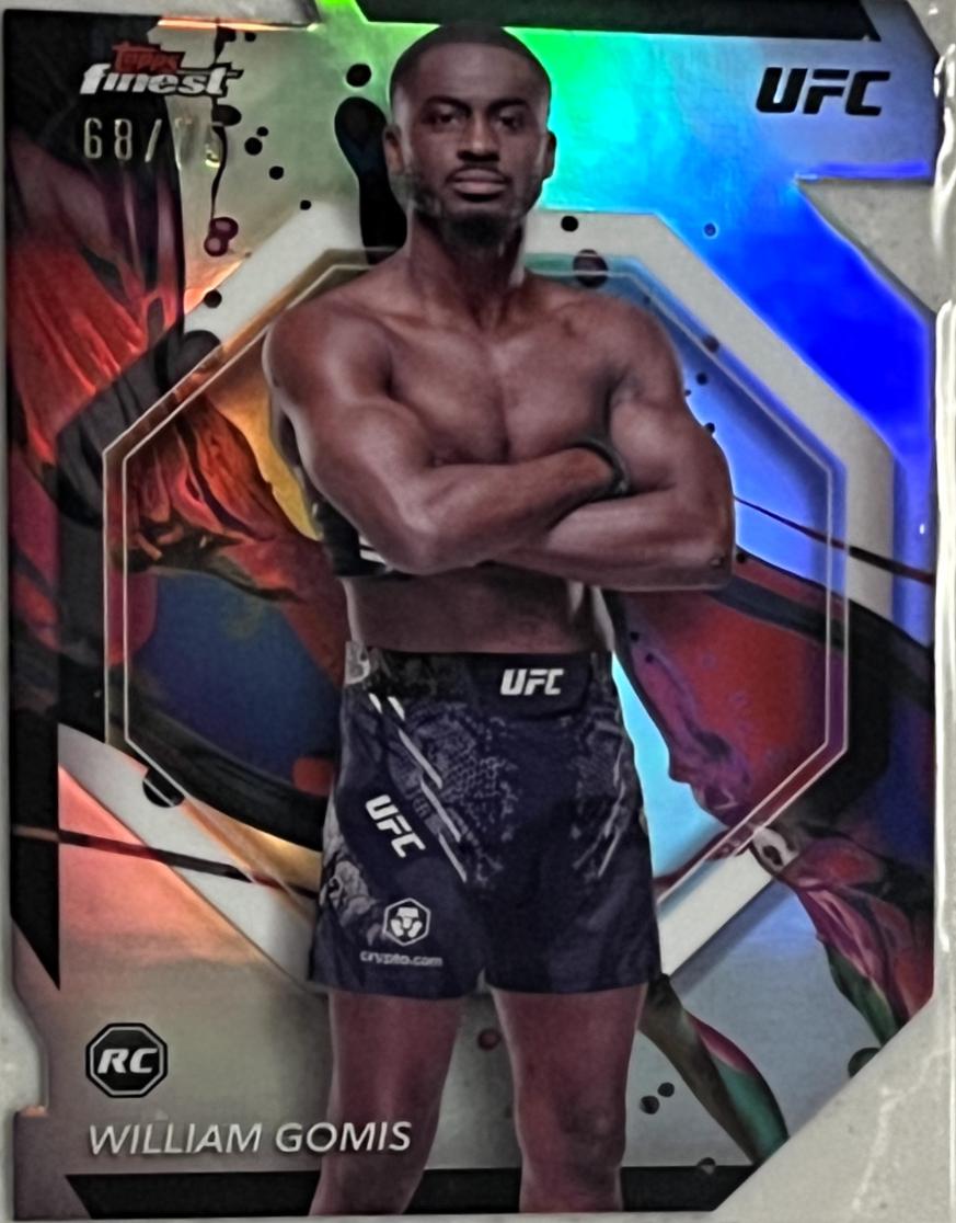 William Gomis 2024 Topps Finest UFC Base Common #82 Die-Cut Refractor