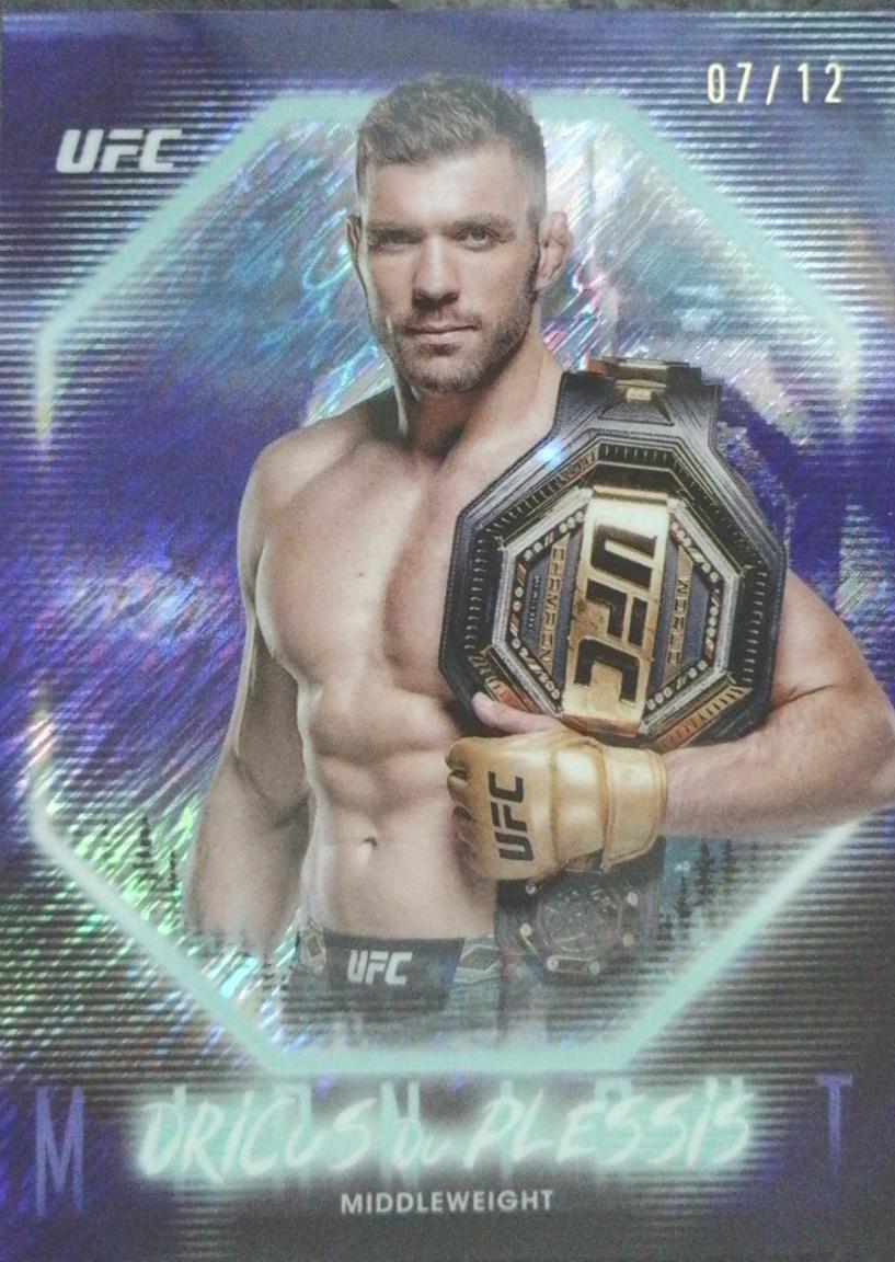 Dricus Du Plessis 2025 Topps Midnight UFC Base #13 Midnight