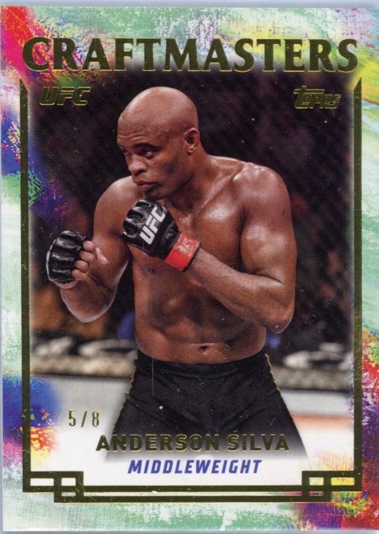 Anderson Silva 2024 Topps Knockout UFC Craftmasters #CRM-11 Gold