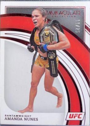 Amanda Nunes 2022 Panini Immaculate UFC Base #23 Red