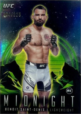 Benoit Saint Denis 2024 Topps Midnight UFC Base #80 Midnight