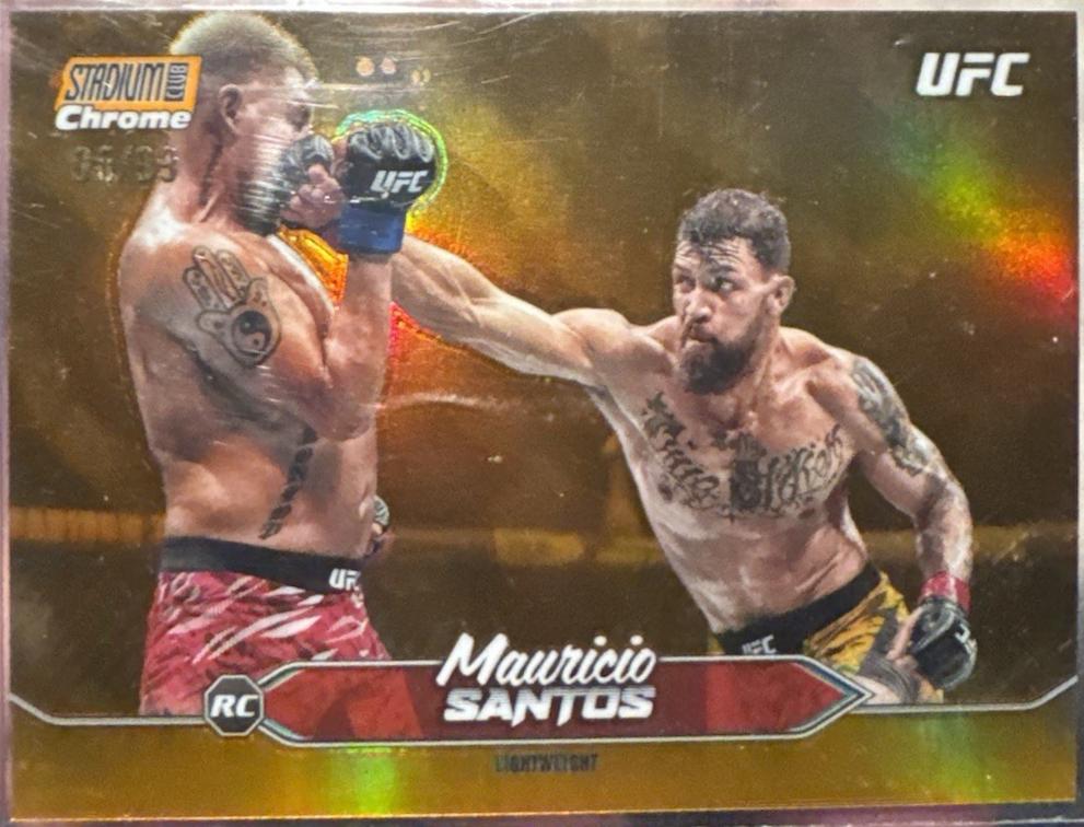 Mauricio Ruffy 2025 Topps Stadium Club UFC Base Chrome #C-105 Orange Refractor
