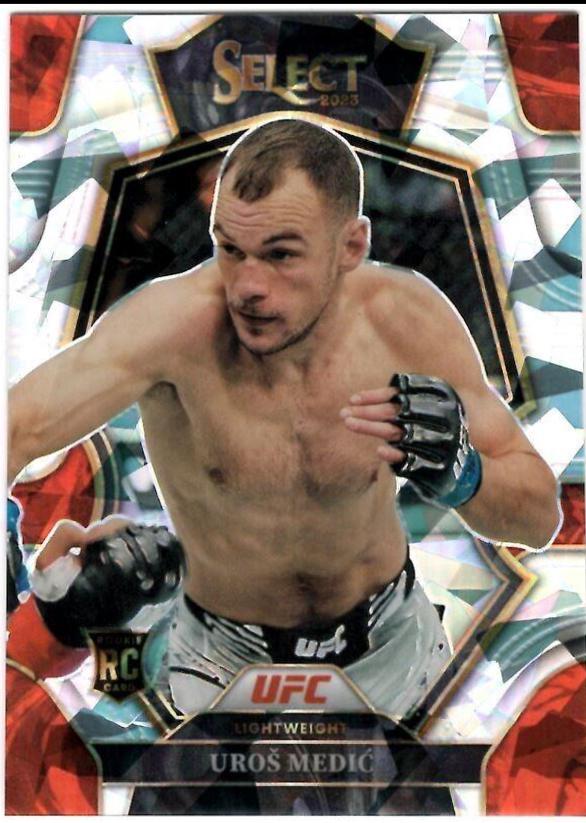 Uros Medic 2023 Panini Select UFC Premier Level #103 Cracked Ice