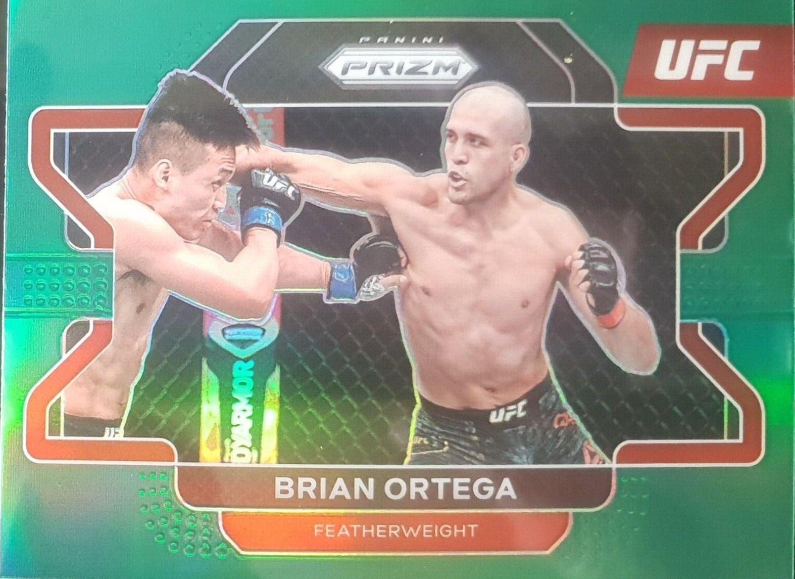 Brian Ortega 2022 Panini Prizm UFC Base #57 Green
