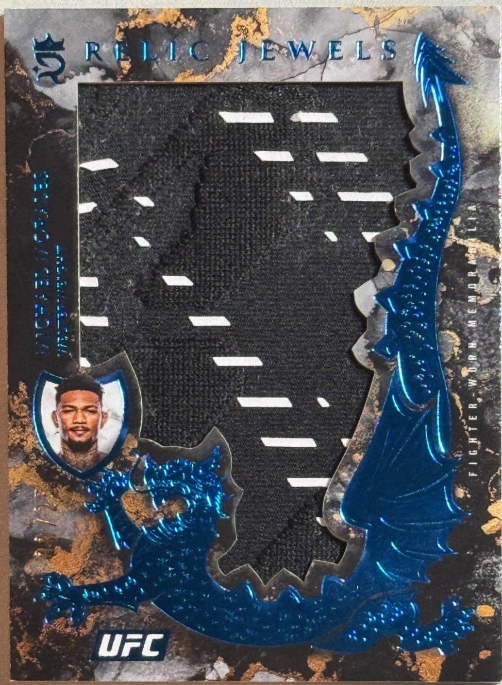 Michael Morales 2025 Topps Royalty UFC Relic Jewels #RJ-MM Blue