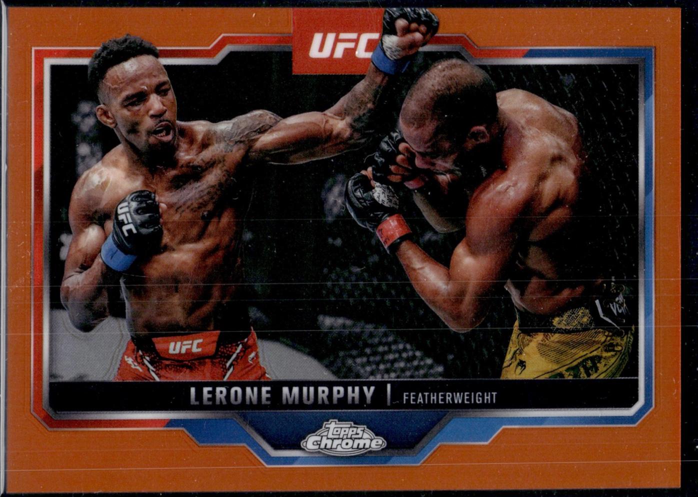 Lerone Murphy 2025 Topps Chrome UFC Base #15 Orange Refractor
