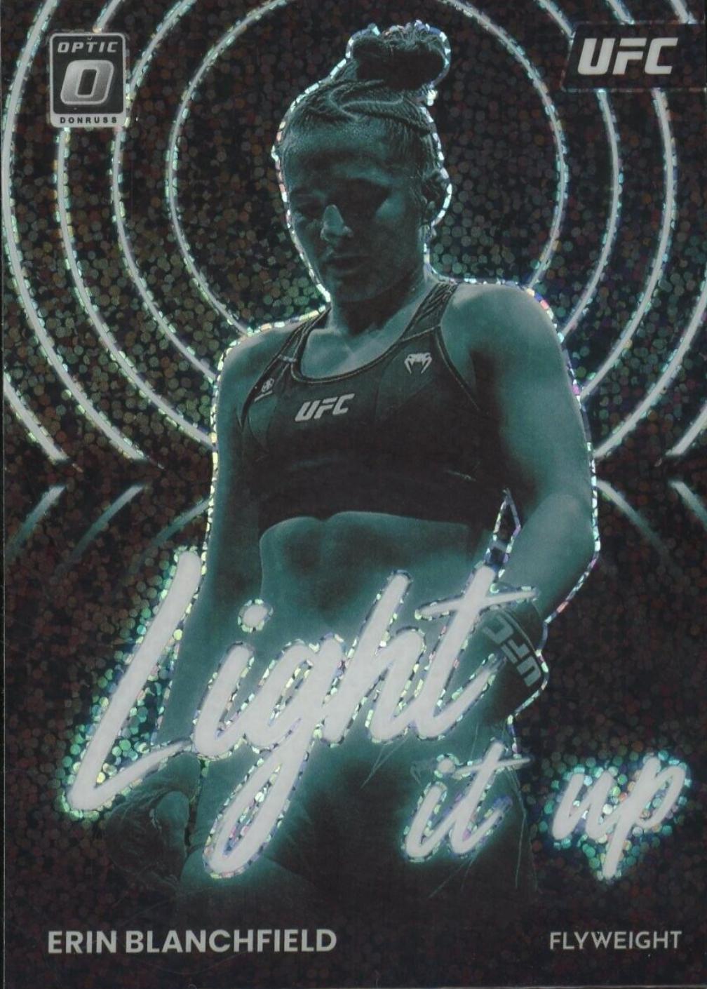 Erin Blanchfield 2023 Panini Donruss Optic UFC Light It Up #5 White Sparkle