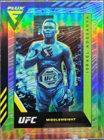Israel Adesanya 2022 Panini Chronicles UFC Base Flux #327 Black