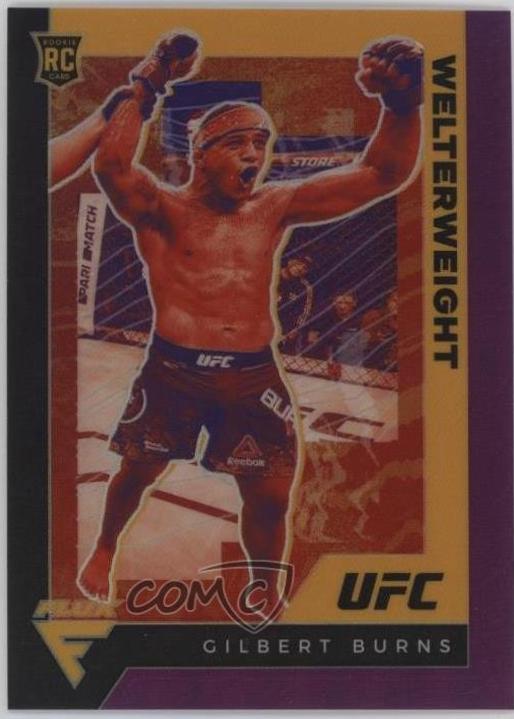 Gilbert Burns 2021 Panini Chronicles UFC Base Flux #249 Purple