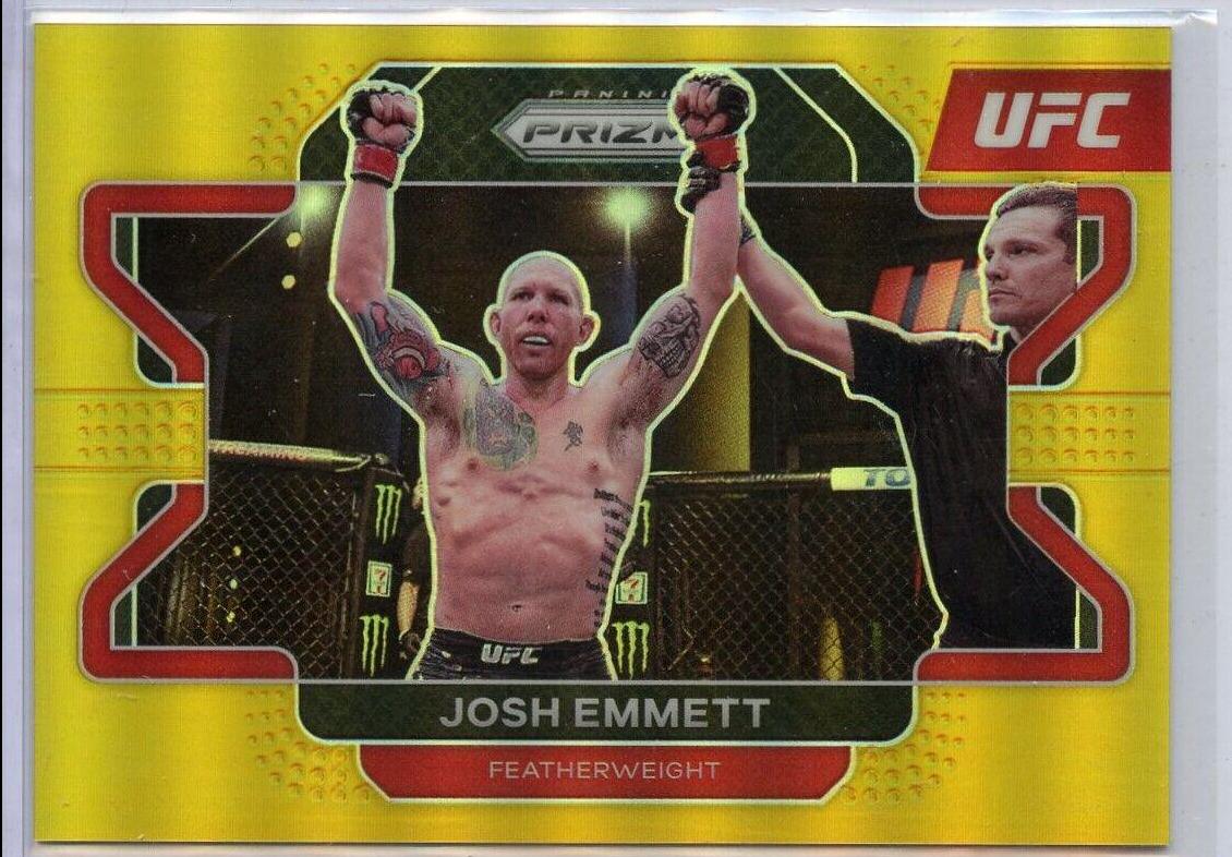 Josh Emmett 2022 Panini Prizm UFC Base #24 Gold