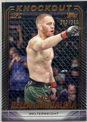 Jack Della Maddalena 2024 Topps Knockout UFC Base #56 Bronze