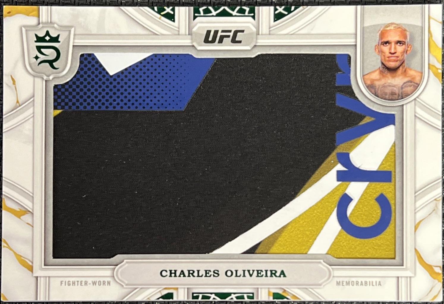 Charles Oliveira 2024 Topps Royalty UFC Relic Jewels #RCJ-14 Green