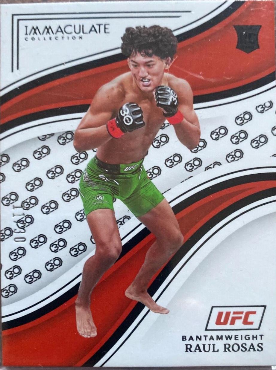 Raul Rosas 2023 Panini Immaculate Collection UFC Base #12 30th Anniversary
