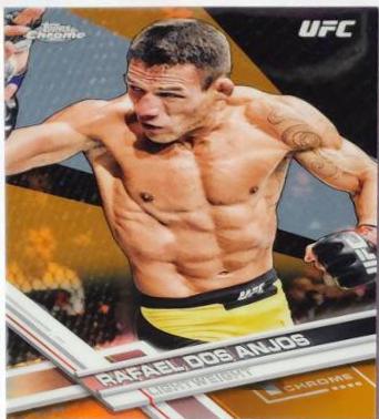 Rafael Dos Anjos 2017 Topps Chrome UFC Base #64 Orange