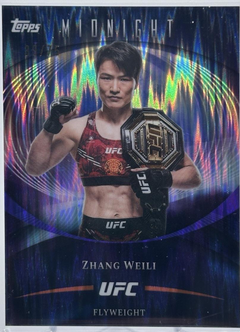 Zhang Weili 2026 Topps Midnight UFC Base #90 Dusk