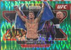 Jimmy Crute 2022 Panini Prizm UFC Base #73 Green Pulsar