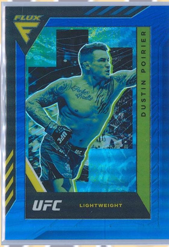 Dustin Poirier 2022 Panini Chronicles UFC Base Flux #333 Blue