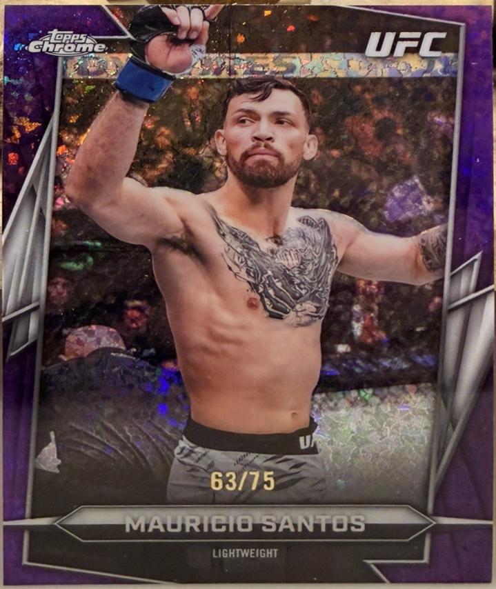 Mauricio Ruffy 2026 Topps Chrome UFC Base #178 Red Mini Diamonds Refractor