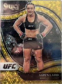 Aspen Ladd 2021 Panini Select UFC Octagonside #276 Gold Disco