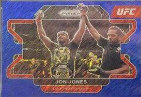 Jon Jones 2022 Panini Prizm UFC Base #4 Blue Shimmer