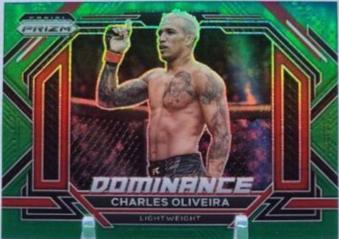 Charles Oliveira 2023 Panini Prizm UFC Dominance #30 Green