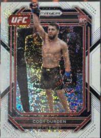 Cody Durden 2023 Panini Prizm UFC Base #112 White Sparkle