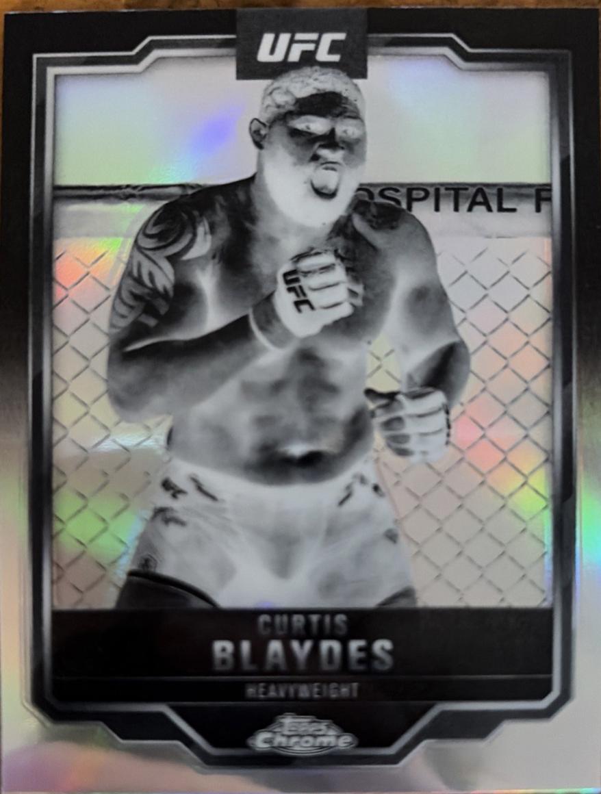 Curtis Blaydes 2025 Topps Chrome UFC Base #31 Negative Refractor