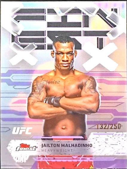 Jailton Almeida 2025 Topps Finest UFC Base Common #72 Purple Refractor