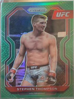 Stephen Thompson 2021 Panini Prizm UFC Base #81 Green