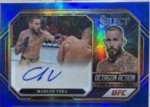 Marlon Vera 2023 Panini Select UFC Octagon Action Signatures #17 Cracked Ice