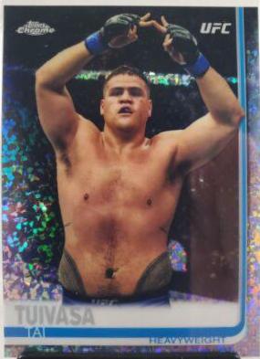 Tai Tuivasa 2019 Topps Chrome UFC Base #40 Diamond Hot Box