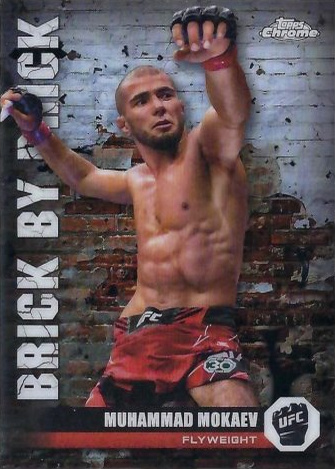 Muhammad Mokaev 2024 Topps Chrome UFC Brick by Brick #BYB-4 Red Refractor