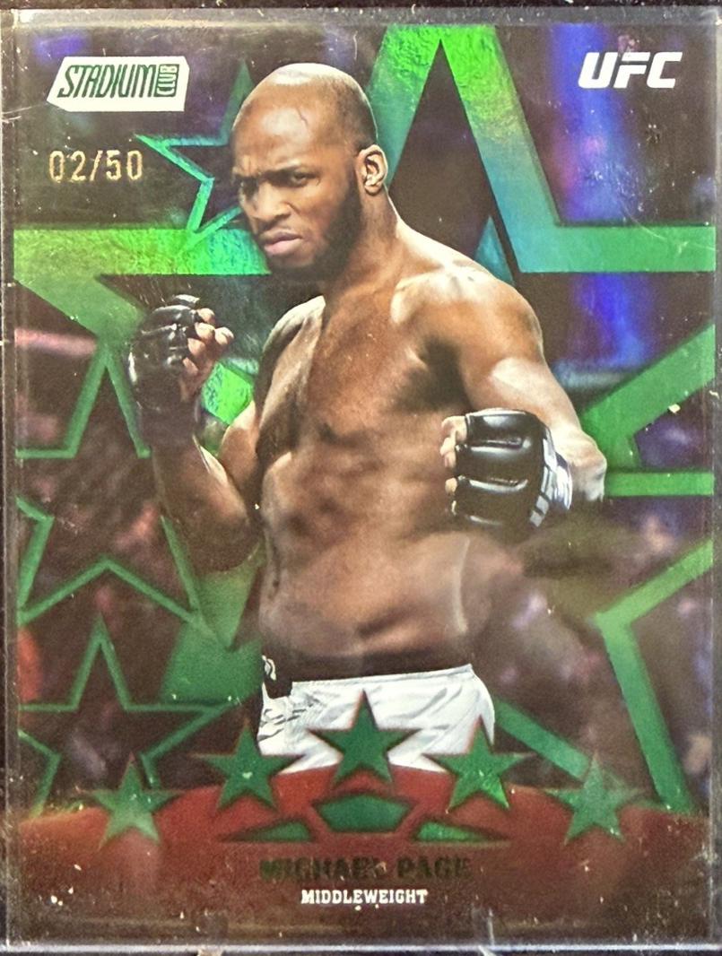 Michael Page 2025 Topps Stadium Club UFC Special Forces #SF-16 Green